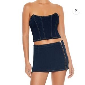 *NWT Forever 21 Denim Tube Top